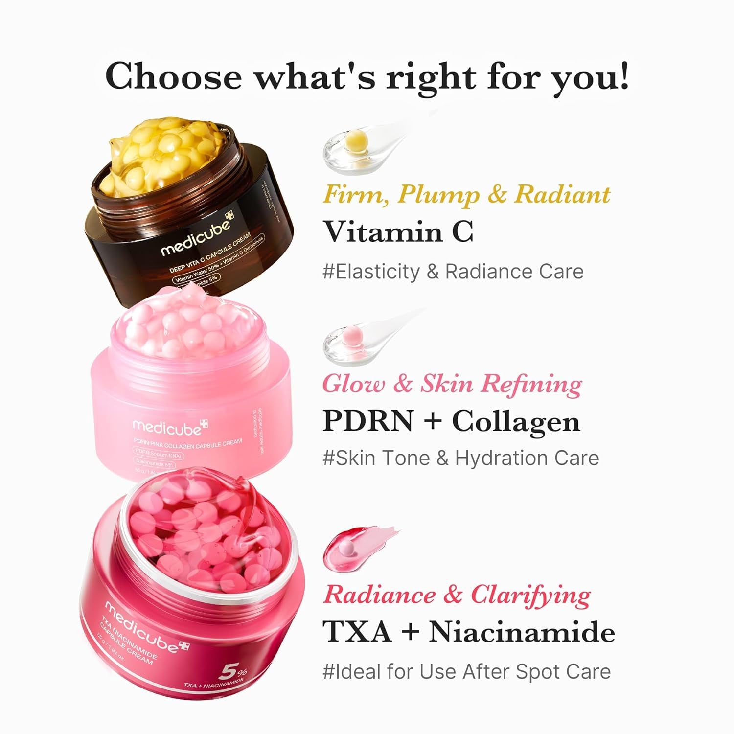Capsule Cream with Salmon DNA PDRN Pink Collagen | Korean Skincare, 1.94 Oz